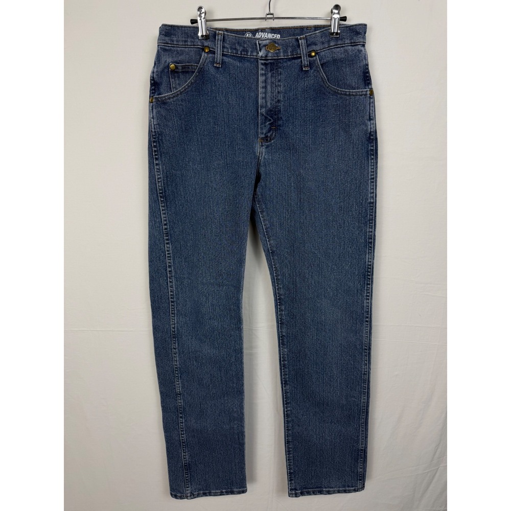 Wrangler Men 70% Cotton Jeans 32x34 Blue Advanced Comfort 47 Regular Fit 47MAAMS